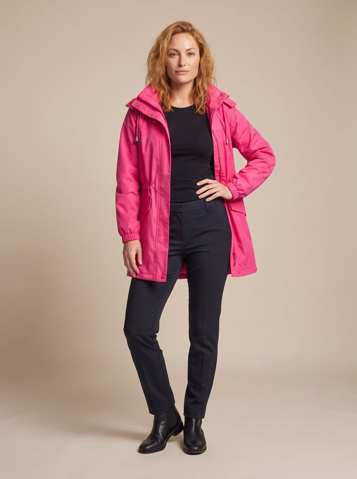 Sophia | Women's Water-Resistant Hooded Drawstring Parka Coat