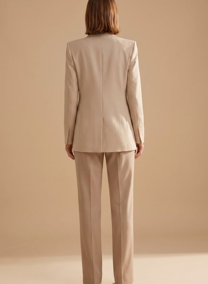 Isabella | Women's Wide-Leg Blazer Flare-Pant Two-Piece Suit Set