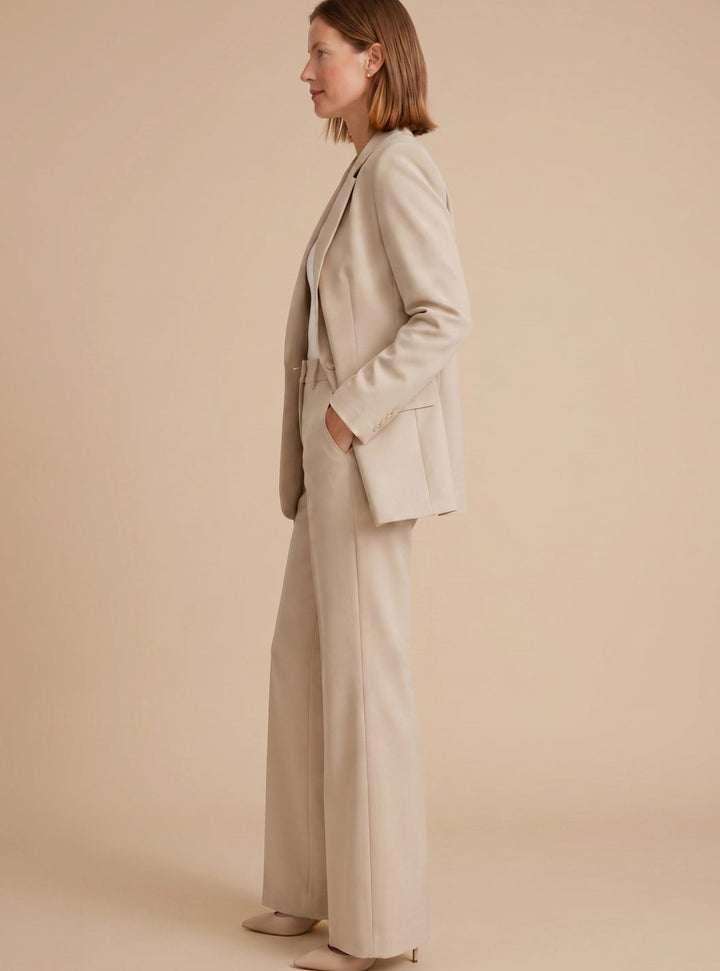 Isabella | Women's Wide-Leg Blazer Flare-Pant Two-Piece Suit Set