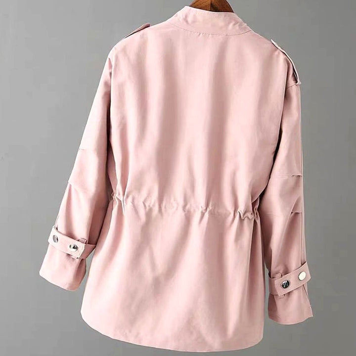 Charlotte | Women's Zip-Up Drawstring-Waist Utility Jacket